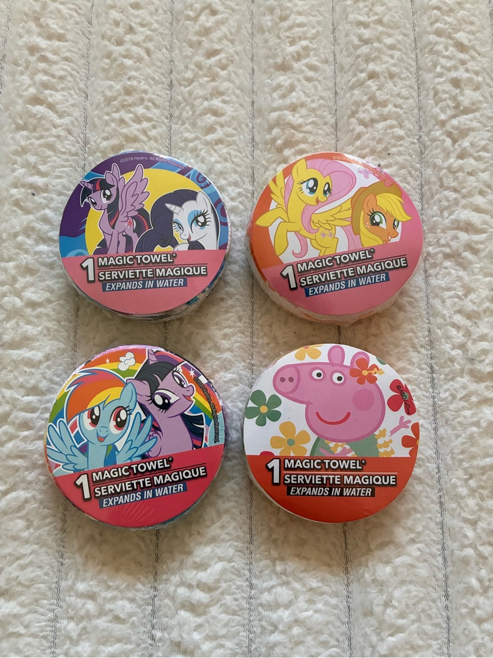 MLP My Little Pony Peppa Pig Magic Towels